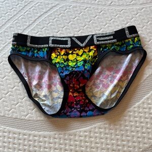 Andrew Christian Multicolor Heart Briefs